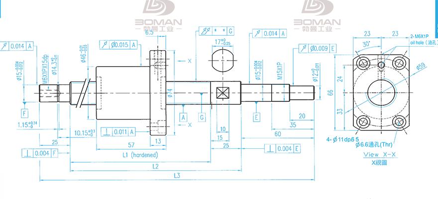 TBI XSVR02010B1DGC5-599-P1 tbi丝杆怎么加工